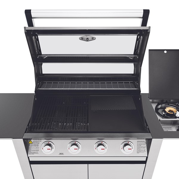 Beefeater 1600 BBQ 4Q c/ Carrinho + Queim. Lt - Inox